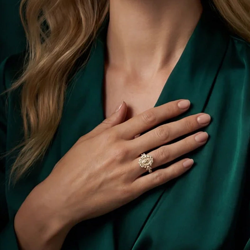 💎 Eleganter Jungfrau-Maria-Ring – Symbol der Anmut & des Glaubens!
