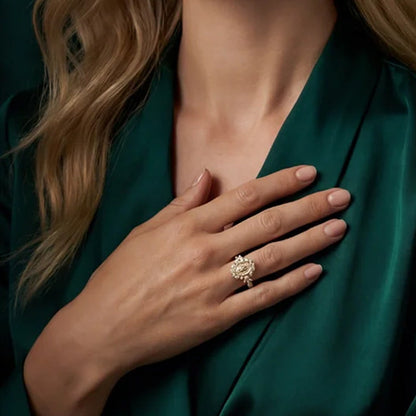 💎 Eleganter Jungfrau-Maria-Ring – Symbol der Anmut & des Glaubens!