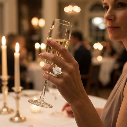 💎 Eleganter Jungfrau-Maria-Ring – Symbol der Anmut & des Glaubens!