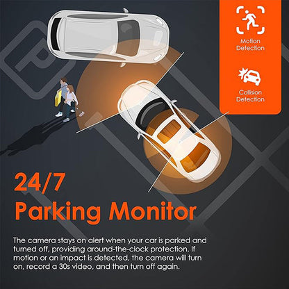 🔥2026: Starten Sie mit dem perfekten Überblick! 🚘📹 4-Kanal HD-Dashcam mit Rundum-Aufnahme (Front, Innenraum, Heck)