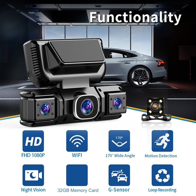 🎉 Neujahrsgeschenk – 50% RABATT!🚗 4-Kanal-Dashcam (WLAN + Nachtsicht) – Rundum-Überwachung mit HD-Aufnahmen & nahtloser App-Verbindung!