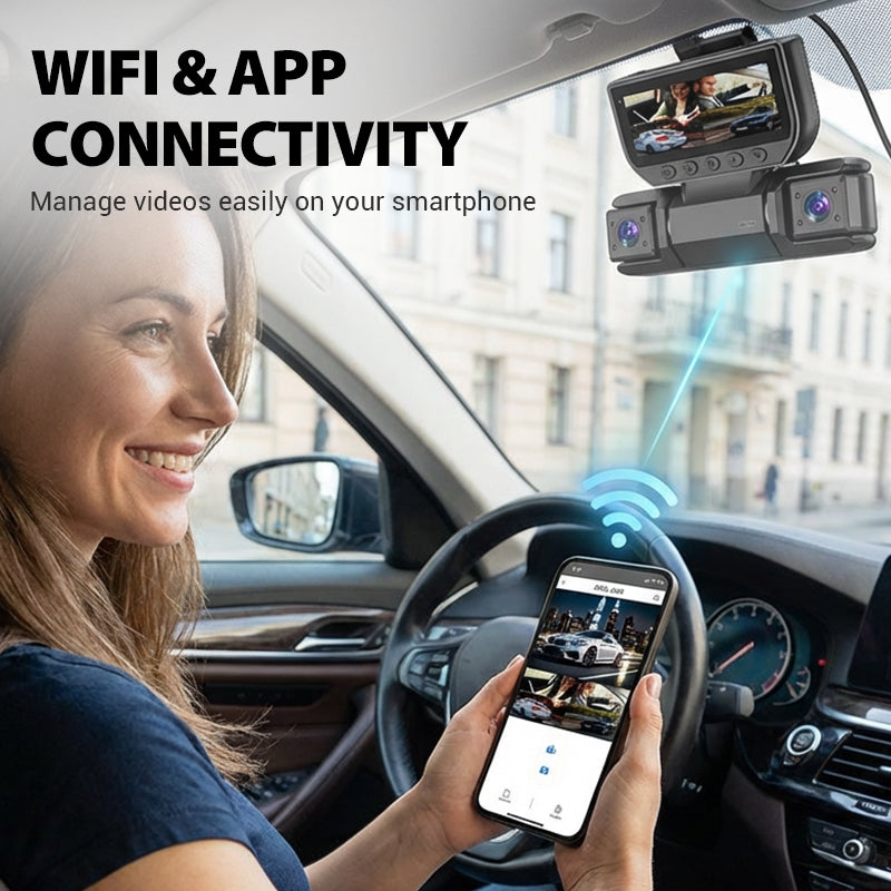 🎉 Neujahrsgeschenk – 50% RABATT!🚗 4-Kanal-Dashcam (WLAN + Nachtsicht) – Rundum-Überwachung mit HD-Aufnahmen & nahtloser App-Verbindung!