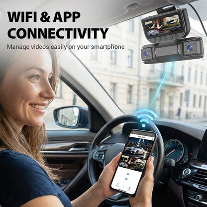 🎉 Neujahrsgeschenk – 50% RABATT!🚗 4-Kanal-Dashcam (WLAN + Nachtsicht) – Rundum-Überwachung mit HD-Aufnahmen & nahtloser App-Verbindung!