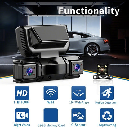 🎉 Neujahrsgeschenk – 50% RABATT!🚗 4-Kanal-Dashcam (WLAN + Nachtsicht) – Rundum-Überwachung mit HD-Aufnahmen & nahtloser App-Verbindung!