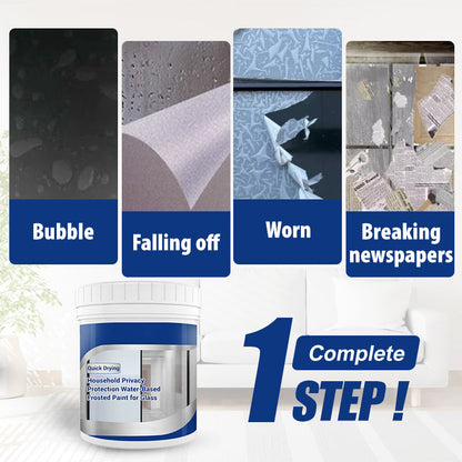 ✨🖌️ Mattglas-Farbe 2026: schnelltrocknend & wasserfest 🌫️✨ Für elegante Frost-Effekte auf Fenstern & Glas – streifenfrei, UV-beständig und langlebig