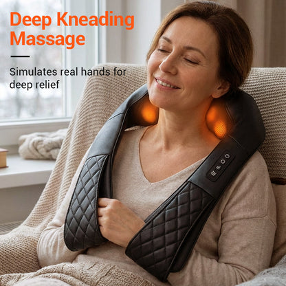 🔥Kabelloses Nacken- und Schultermassagegerät mit Wärmefunktion