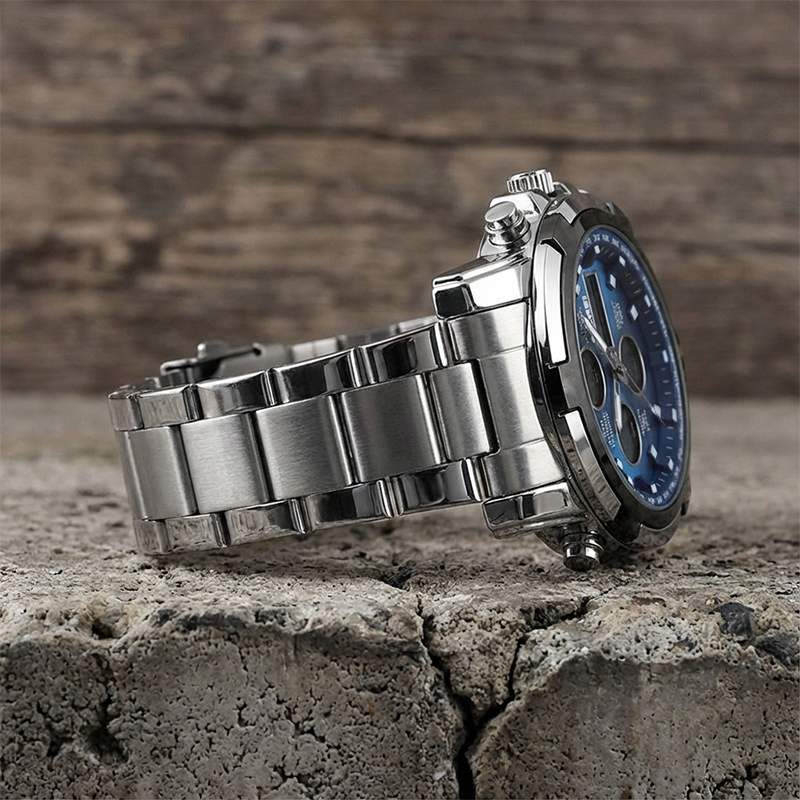 📢📢50 % RABATT!! ⏰ Wasserdichte Herren-Armbanduhr im Militärstil mit analoger und digitaler Anzeige – 48 mm, Multifunktion und Edelstahlarmband! 🕰️💪