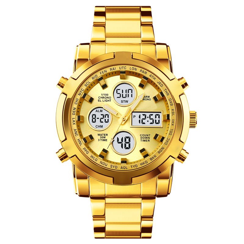 📢📢50 % RABATT!! ⏰ Wasserdichte Herren-Armbanduhr im Militärstil mit analoger und digitaler Anzeige – 48 mm, Multifunktion und Edelstahlarmband! 🕰️💪