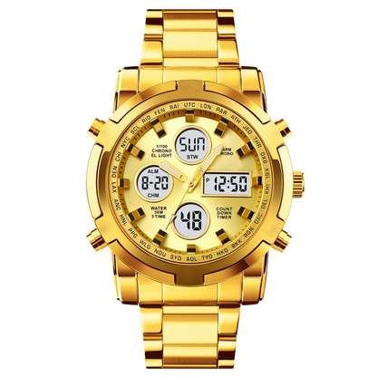 📢📢50 % RABATT!! ⏰ Wasserdichte Herren-Armbanduhr im Militärstil mit analoger und digitaler Anzeige – 48 mm, Multifunktion und Edelstahlarmband! 🕰️💪