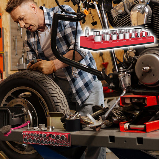 🔧 50% RABATT! 🧲 Magnet-Steckschlüsselhalter-Set – Farblich Sortiert, Spart Platz & Hält Werkzeuge Sicher 📦