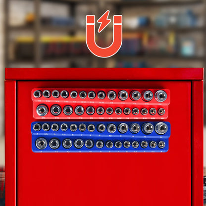 🔧 50% RABATT! 🧲 Magnet-Steckschlüsselhalter-Set – Farblich Sortiert, Spart Platz & Hält Werkzeuge Sicher 📦