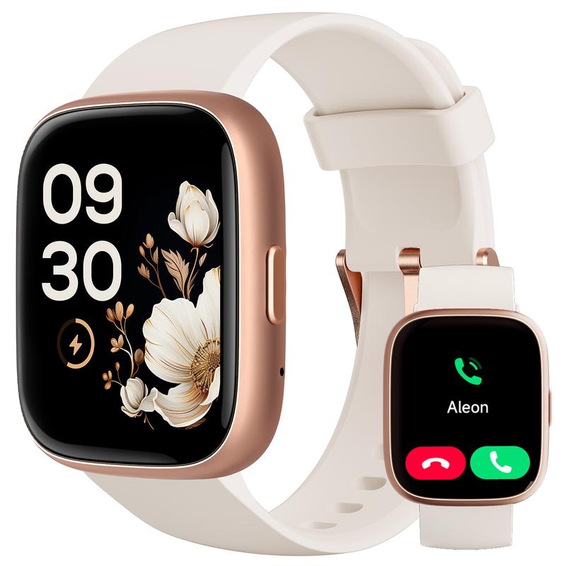 Smartwatch für Frauen und Männer, Fitness-Tracker mit Anrufannahme/-tätigung, Fitnessuhr mit Schlaf-Tracker/100 Sportarten/IP68 wasserdichtem Schrittzähler