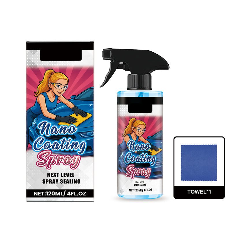 🚗 KAUF 2, ERHALTE 1 GRATIS! ✨ Autopolitur-Spray + Mikrofasertuch – Stellt Glanz wieder her & schützt den Lack in Minuten, kratzfeste Formel ☀️🧽