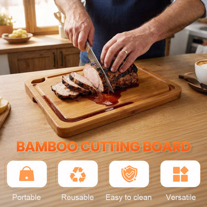 3-teiliges Bambus-Schneidebrett Set