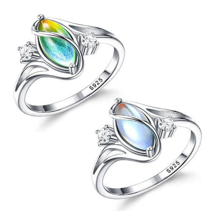 Geometrischer Ovalring mit Zirkonia-Akzenten