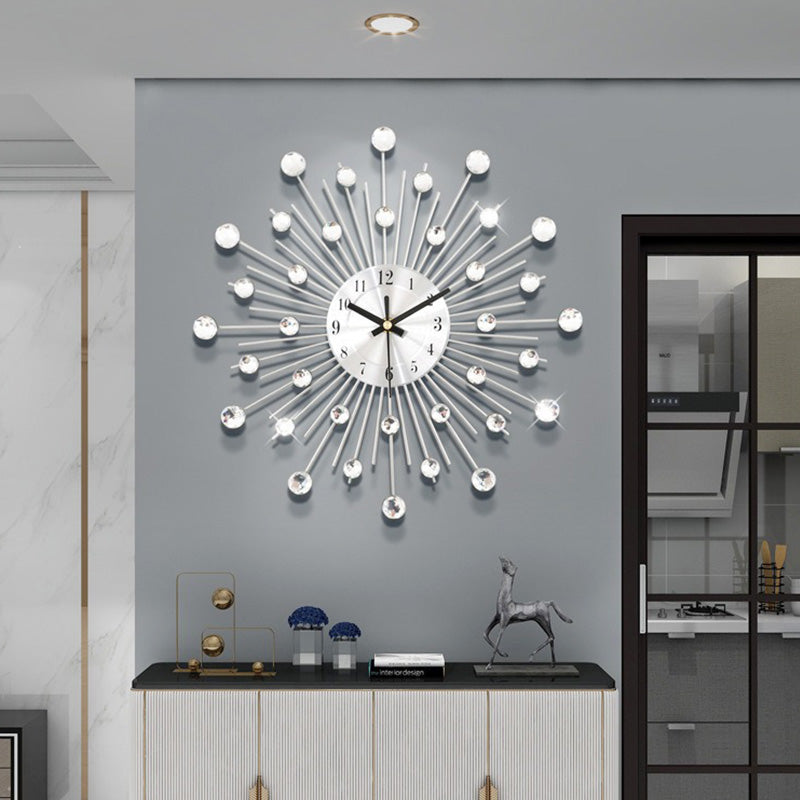 ✨🕰️ 50 % Rabatt ⚡ Kreative Strass-Wanduhr – leiser, minimalistischer Luxus für Wohnzimmer, Esszimmer und Eingangsbereich! 💎🏡