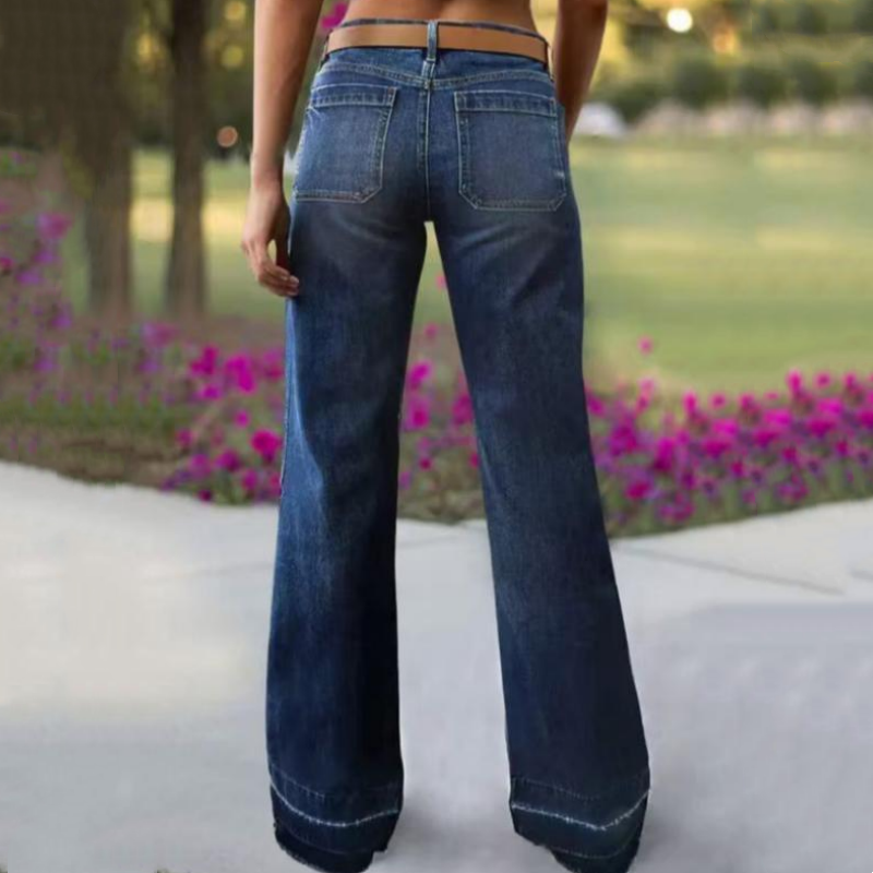 👖 50% RABATT! 🔥 Damen Retro Flare Jeans – Vintage Wash, High Waist & perfekter Stretch – figurformend & mega im Trend ✨