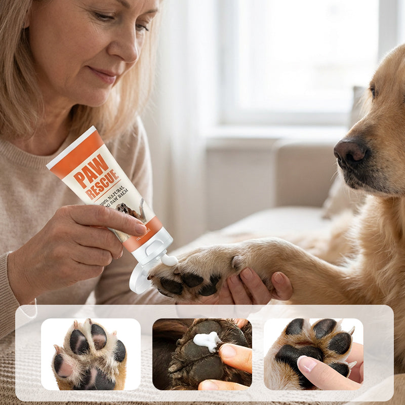 Lindernder Pfotenbalsam für rissige Hunde- und Katzenpfoten