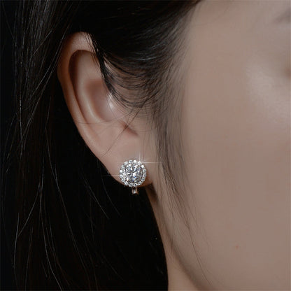 Brillante Faux-Moissanit-Ohrringe für Frauen