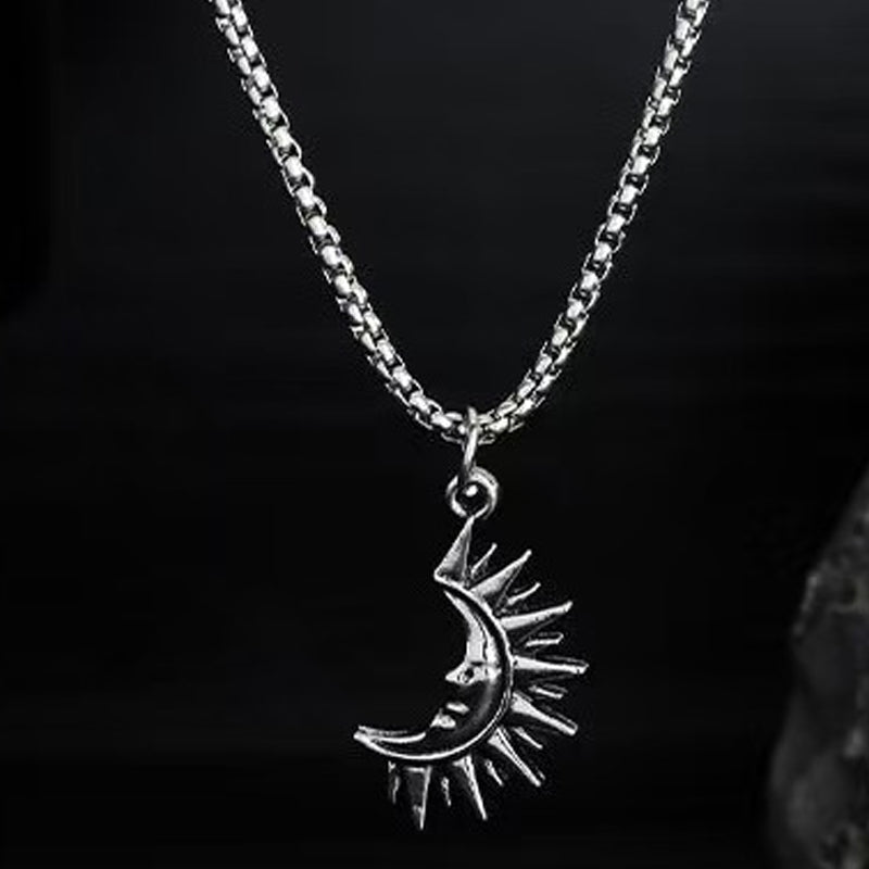 🎁Valentinstagsgeschenk🔥 Sonnen- und Mond-Anhänger-Set