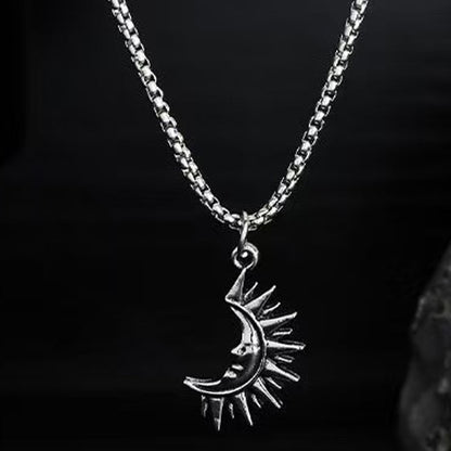 🎁Valentinstagsgeschenk🔥 Sonnen- und Mond-Anhänger-Set