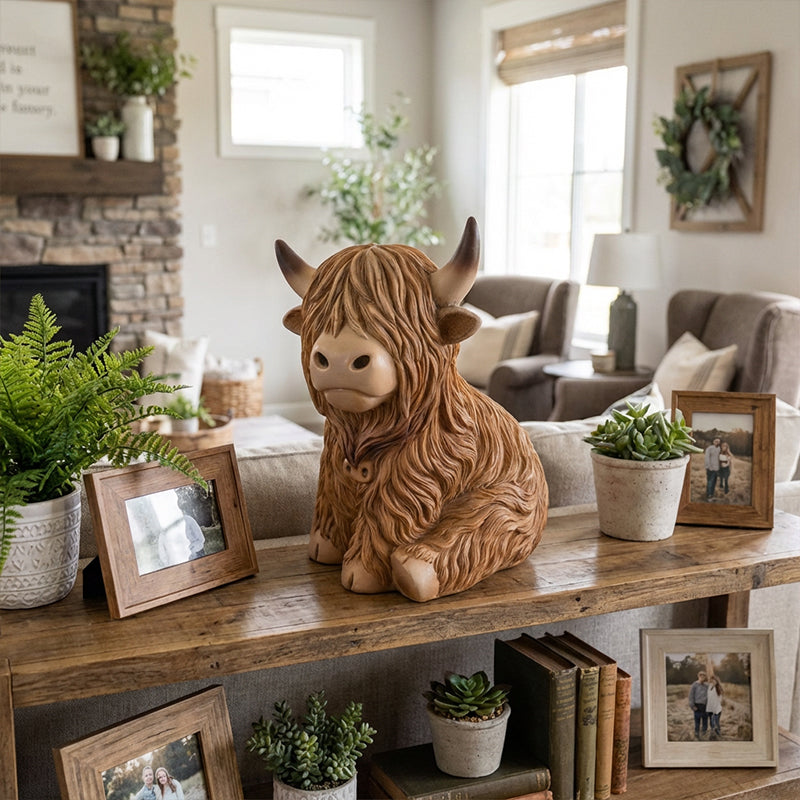 🔥🎁 Neuerscheinung 50% RABATT 💥🐮 Die gemütliche Highland-Stimmung: Hochlandrinder-Lampe