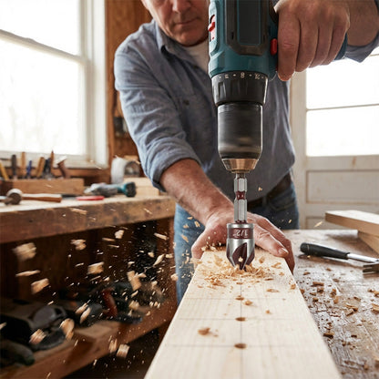 ✨ Hochkarbonstahl-Senkbohrer-Set — Professioneller Präzisionsbohrer für Holz und Metall! ✨