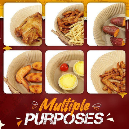 🍟 50% RABATT! 🔥 Heißluftfritteuse Einwegpapier-Einlage – Fettbeständig, Antihaft-Beschichtet & Perfekt Für Saubere, Knusprige Ergebnisse Ohne Abwaschen 🧼