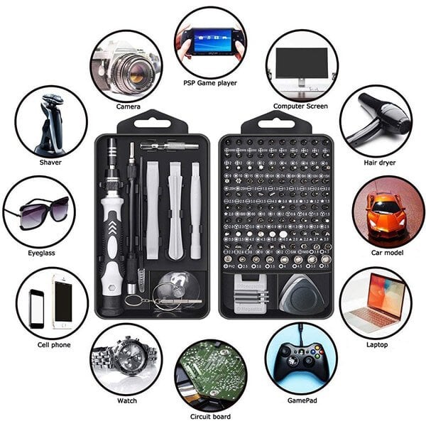 🧰 50% RABATT! 🔩 Magnetischer Schraubendreher-Bits-Satz 115-tlg – Maximale Vielseitigkeit, gehärtete Spitzen & Tragekoffer 🧲