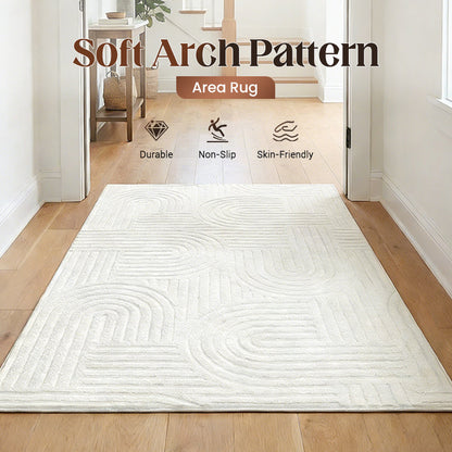 🔥 Neuer Wohntrend: Weicher Bogen-Teppich – Stylisches Design trifft auf Komfort & Gemütlichkeit 🛋️✨