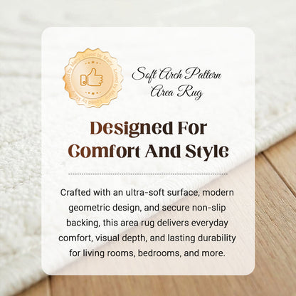 🔥 Neuer Wohntrend: Weicher Bogen-Teppich – Stylisches Design trifft auf Komfort & Gemütlichkeit 🛋️✨