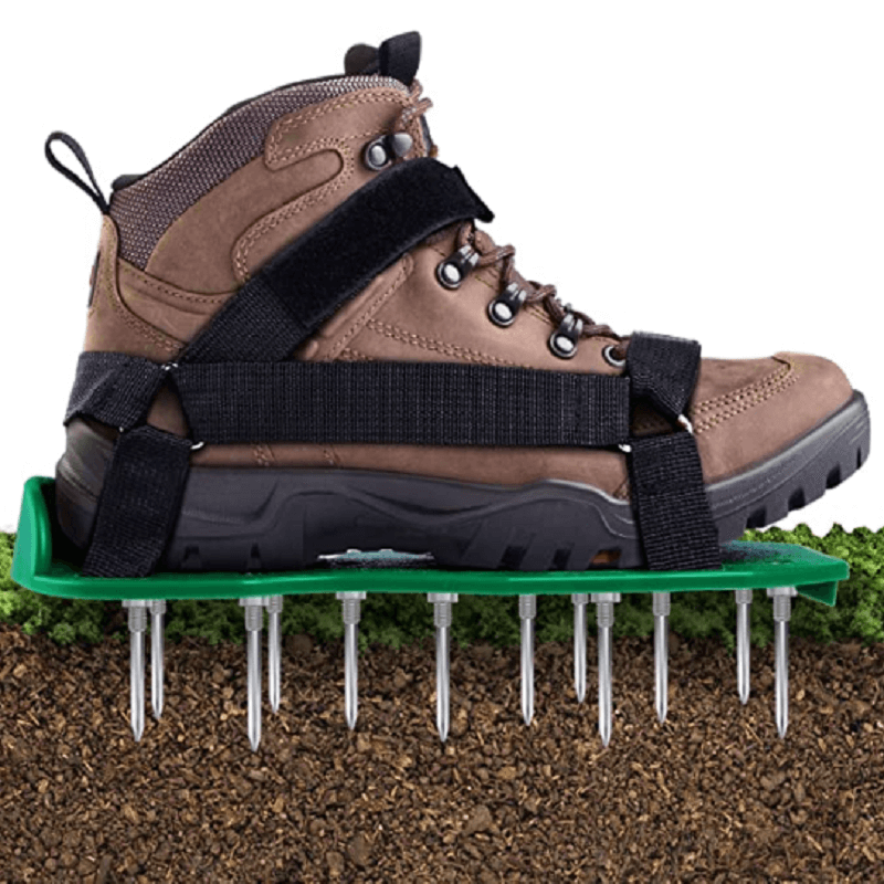 📢📢50 % Rabatt!! ⏰Rasenbelüftung Schuhe – 4,2 cm Erdnägel für Gartenpflege, Epoxidboden Spikes
