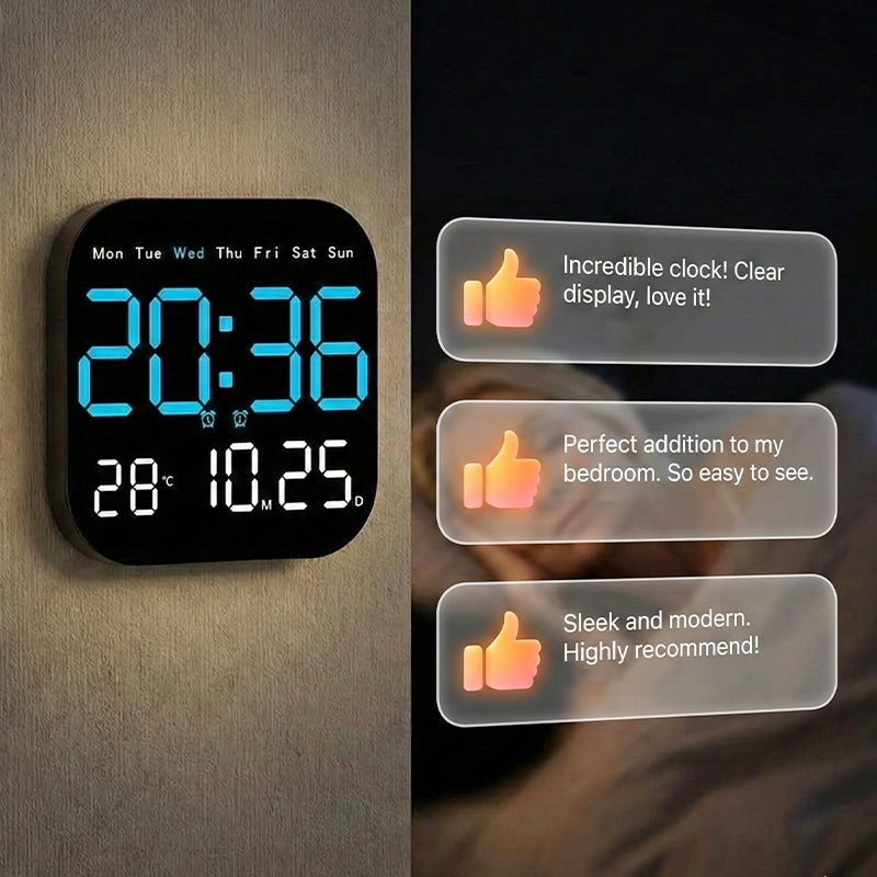 ⏰ 50% RABATT! 📱 Multifunktionaler Digitalwecker für Zuhause & Büro – Großes Display, USB-Ladefunktion & Einstellbare Helligkeit 🛏️