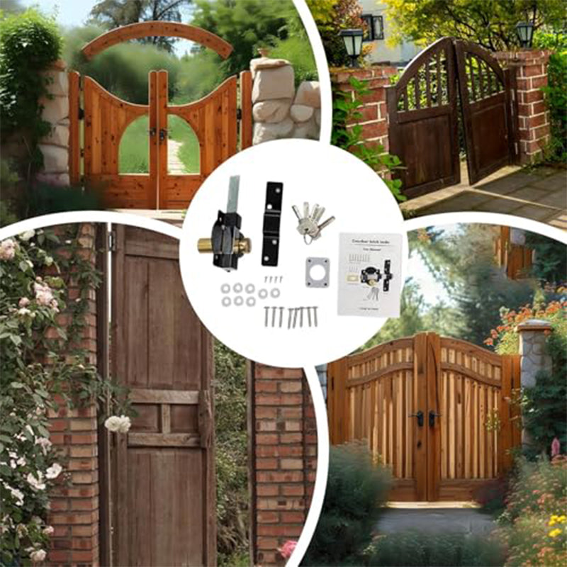 50/70 mm Weitwurf-Torschloss mit 5 Schlüsseln