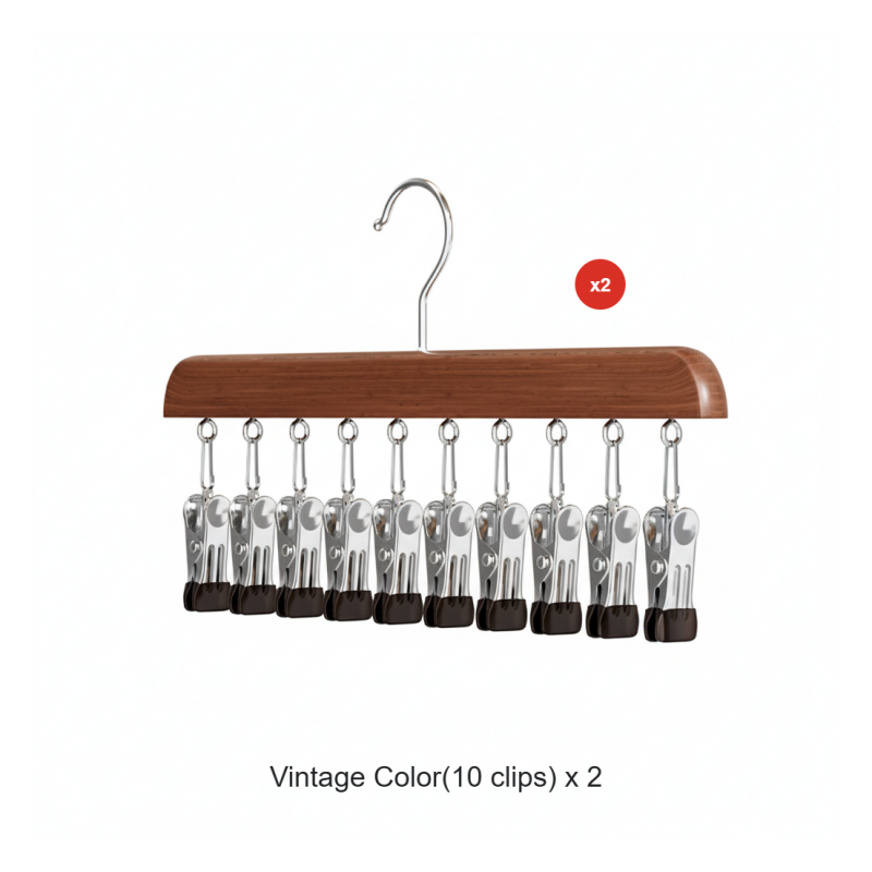 360° drehbarer Multi-Haken-Kleiderschrank-Organizer