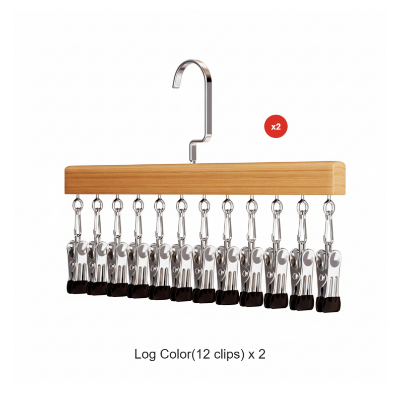 360° drehbarer Multi-Haken-Kleiderschrank-Organizer