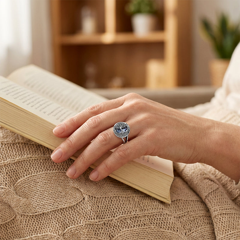 Baum des Lebens Ring – Minimalistisches Design mit natürlichem Charme 🌿💍