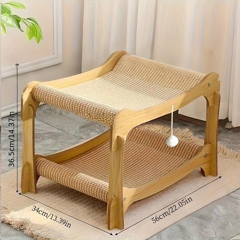 🐱 50% RABATT! ✨ 2-in-1-Kratzbaum aus Sisal – Neuheit 2026 – Platzsparend, Langlebig & Perfekt zum Krallenwetzen 🏠