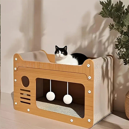 🐱 50% RABATT! ✨ 2-in-1-Kratzbaum aus Sisal – Neuheit 2026 – Platzsparend, Langlebig & Perfekt zum Krallenwetzen 🏠