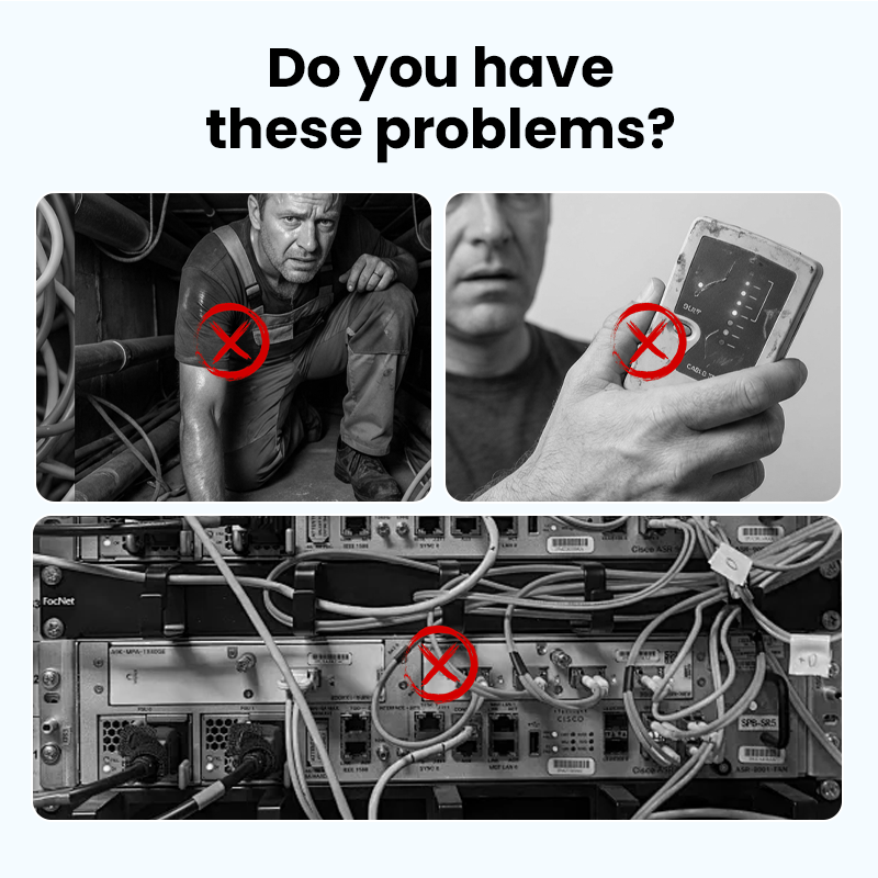 🌐 Netzwerk- & PoE Kabeltester mit Leitungssuche – Für Installation, Wartung & Fehlersuche