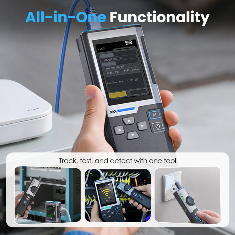 🌐 Netzwerk- & PoE Kabeltester mit Leitungssuche – Für Installation, Wartung & Fehlersuche