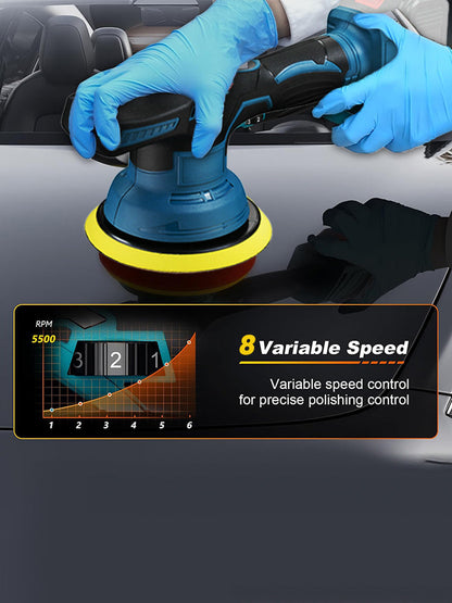 Akku-Autopoliermaschine mit 8 Geschwindigkeitsstufen