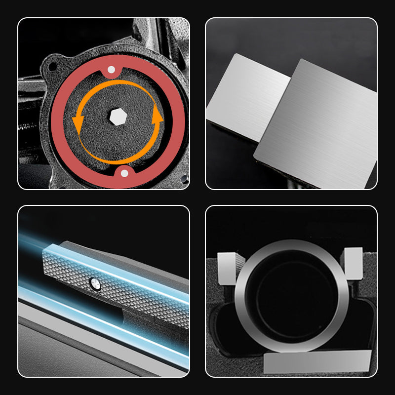 Hochleistungs-Schraubstock mit drehbarer Basis