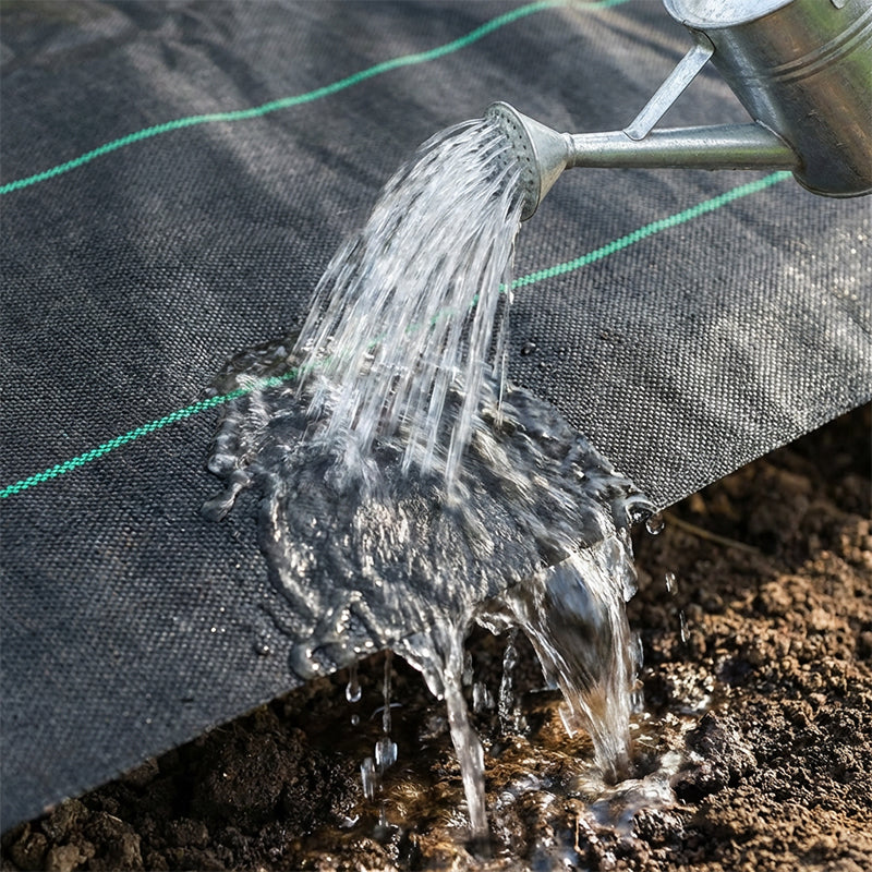 🌱 Schwarzes Unkrautvlies für Garten & Beet – Strapazierfähige Unkrautfolie