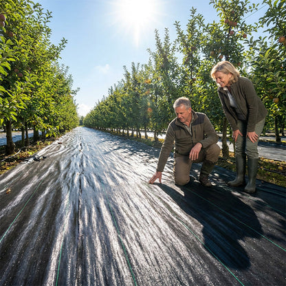 🌱 Schwarzes Unkrautvlies für Garten & Beet – Strapazierfähige Unkrautfolie