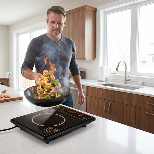 📢📢50 % Rabatt!! ⏰Hochleistungs-Induktionsherd mit 2200 W