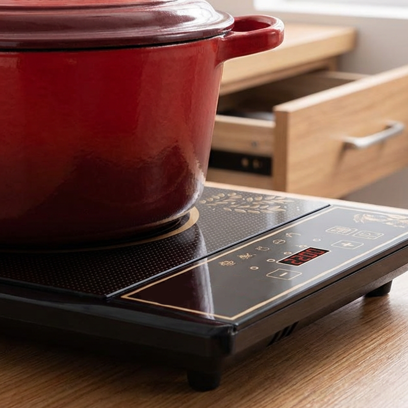 📢📢50 % Rabatt!! ⏰Hochleistungs-Induktionsherd mit 2200 W