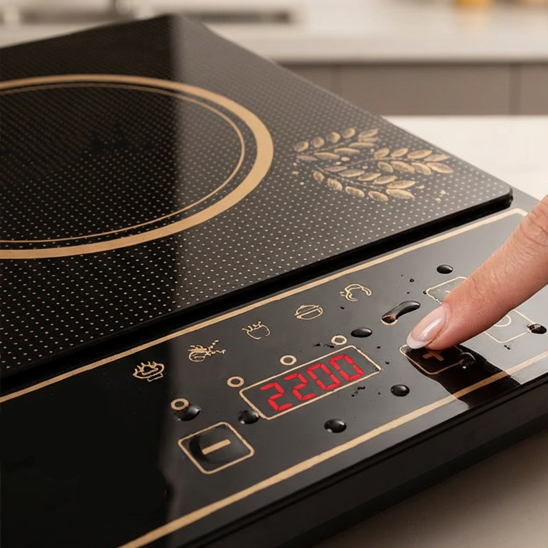 📢📢50 % Rabatt!! ⏰Hochleistungs-Induktionsherd mit 2200 W
