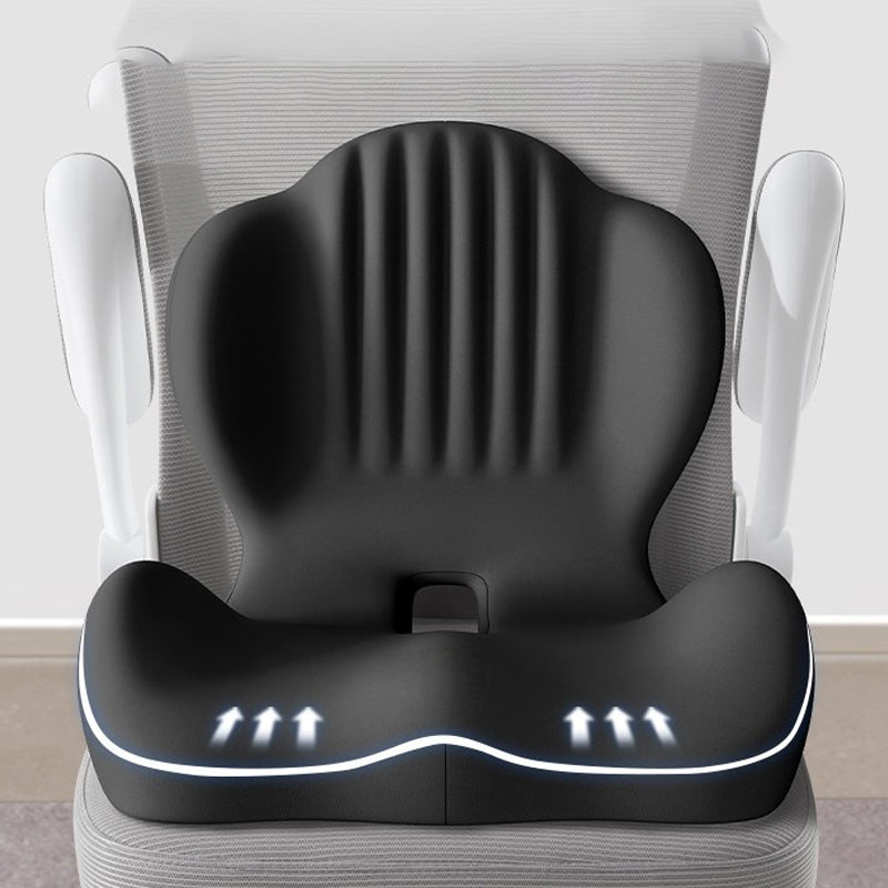 🪑 50% RABATT ! ✨ Ergonomisches Sitzkissen mit Lordosenstütze – Atmungsaktiver Sitzkomfort für Büro & Auto 🧘‍♂️