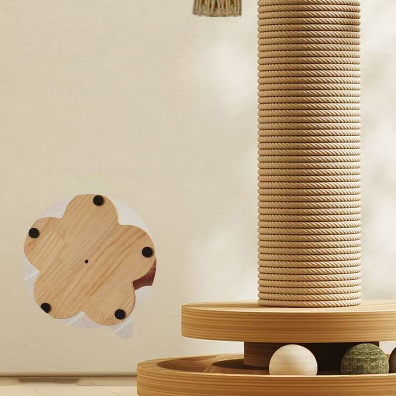 Multifunktionaler Kratzbaum für Katzen mit Spielzeug